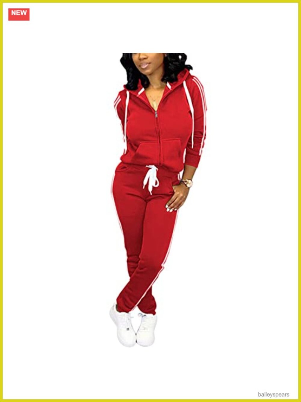 Women's Two Piece Tracksuit Set Polyester Spandex Hoodie Jogging Suit